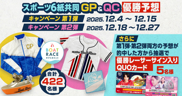 随時実施中！お得に楽しいボートレースのキャンペーン