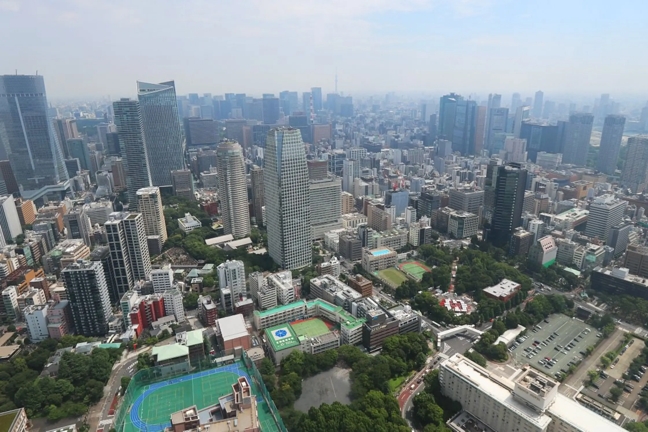 The Tokyo Skytree is just visible in the distance