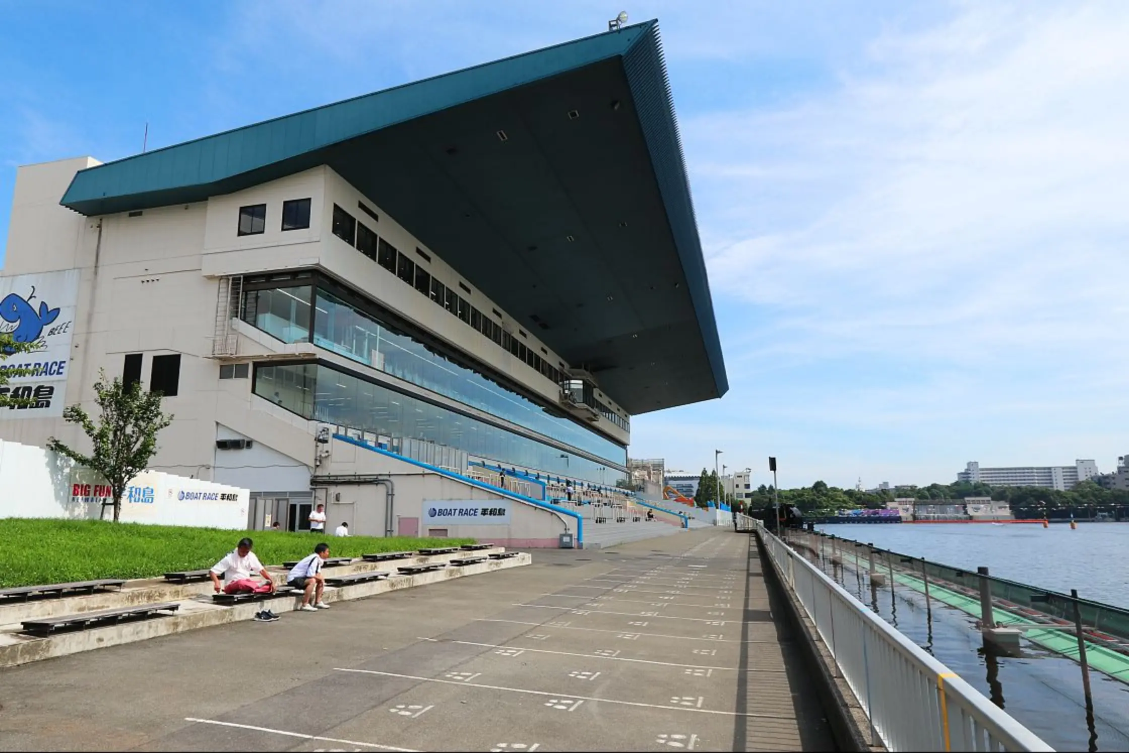 Exterior of the Heiwajima Stadium