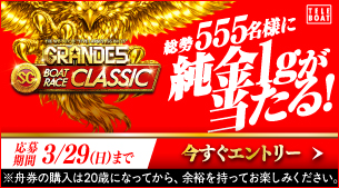 【テレボート会員限定】GRANDE5キャンペーン　開催中！