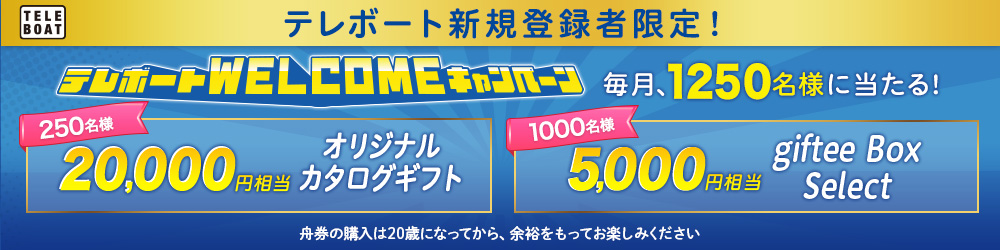 テレボートwelcomeキャンペーン