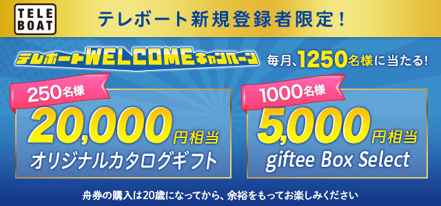 テレボートwelcomeキャンペーン
