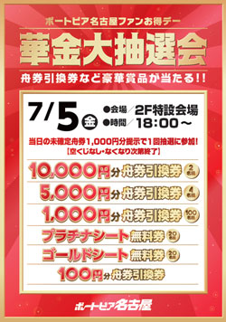 7月5日華金大抽選会